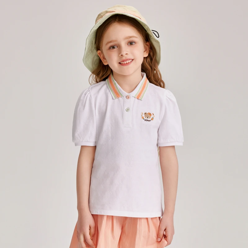 PAWINPAW卡通小熊女童时尚休闲POLO衫PCHAE2521K【XH】