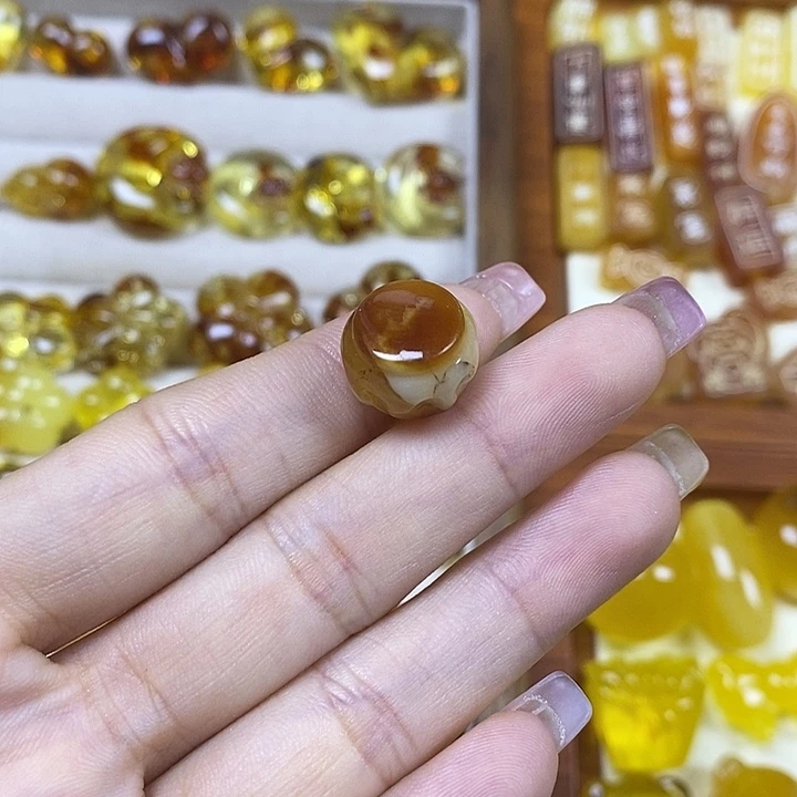 橄榄核吊坠蜂蜜罐55