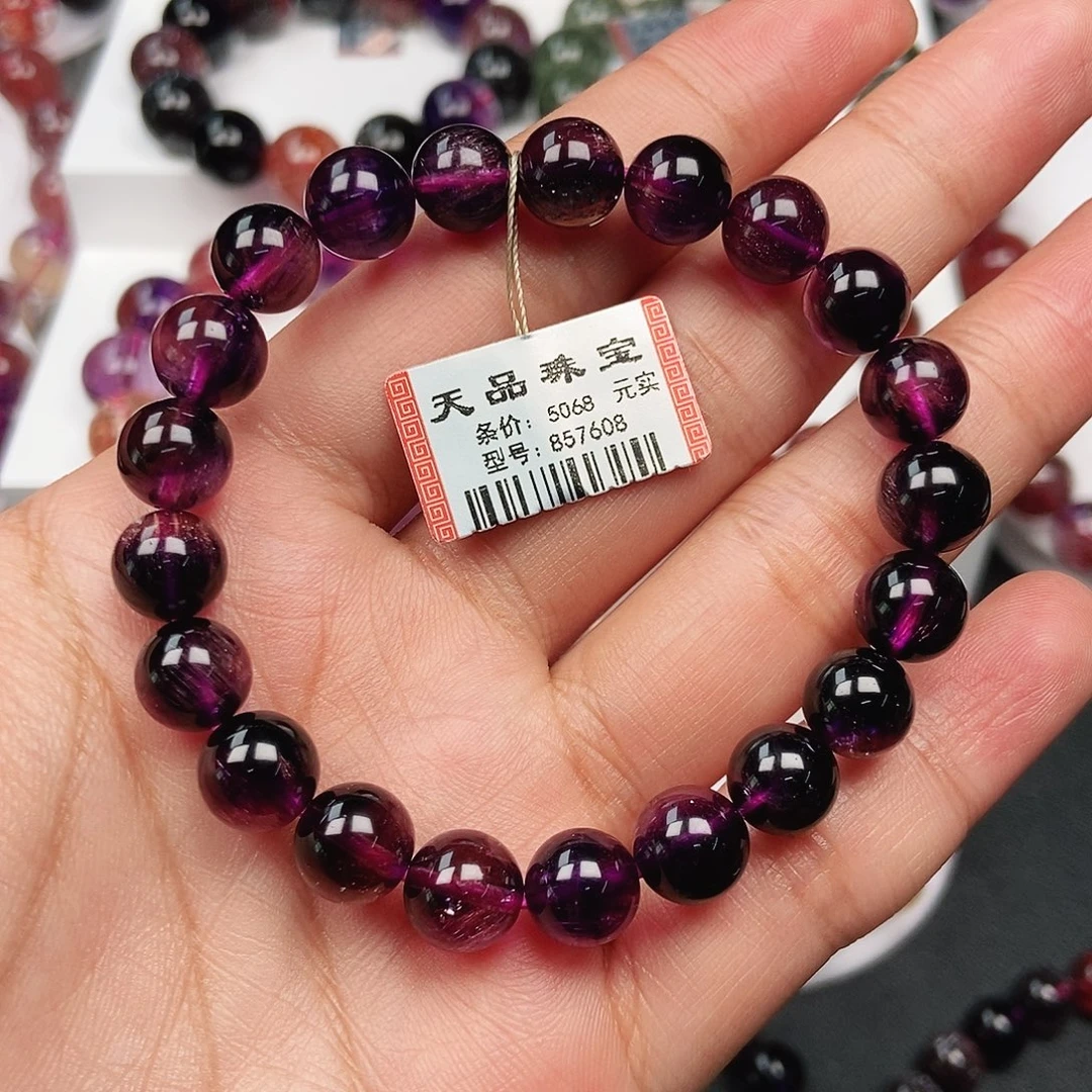 水晶未镶嵌手链紫超七857608