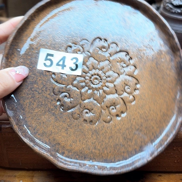 纯手工制作粗陶茶具