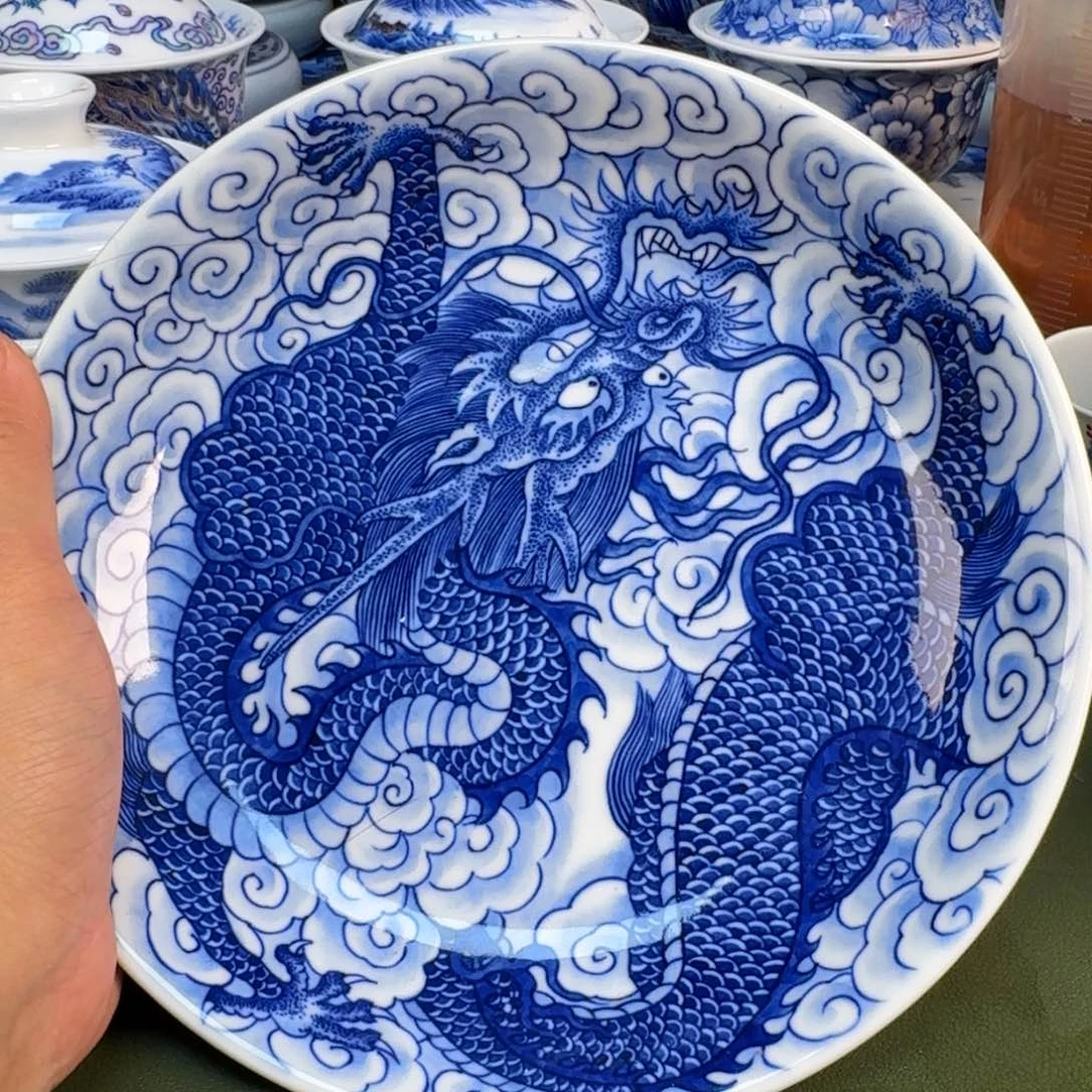 陶景德镇纯手绘茶具圆圆300