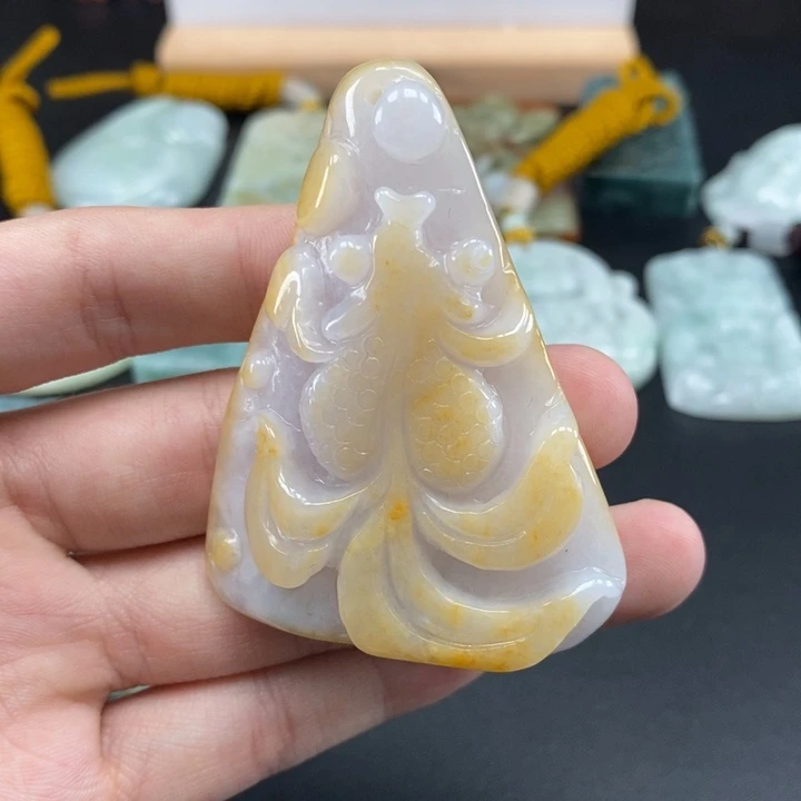 翡翠未镶嵌颈饰天然保真a货翡翠