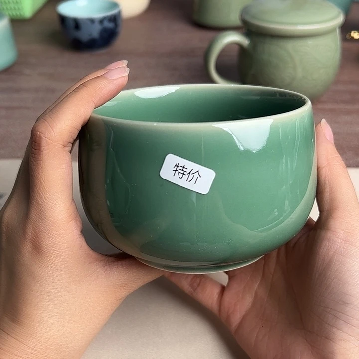 龙泉云间青瓷小米茶器