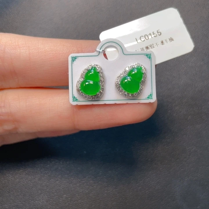 翡翠银S925镶嵌吊坠(不含链)