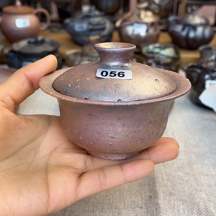 裸柴烧陶瓷手工茶器