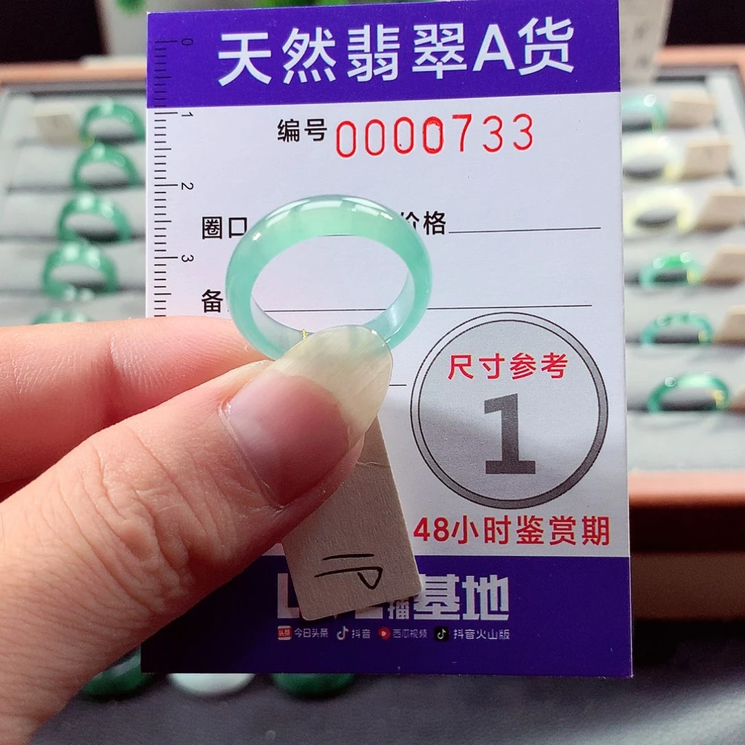未镶嵌戒指翡翠19号