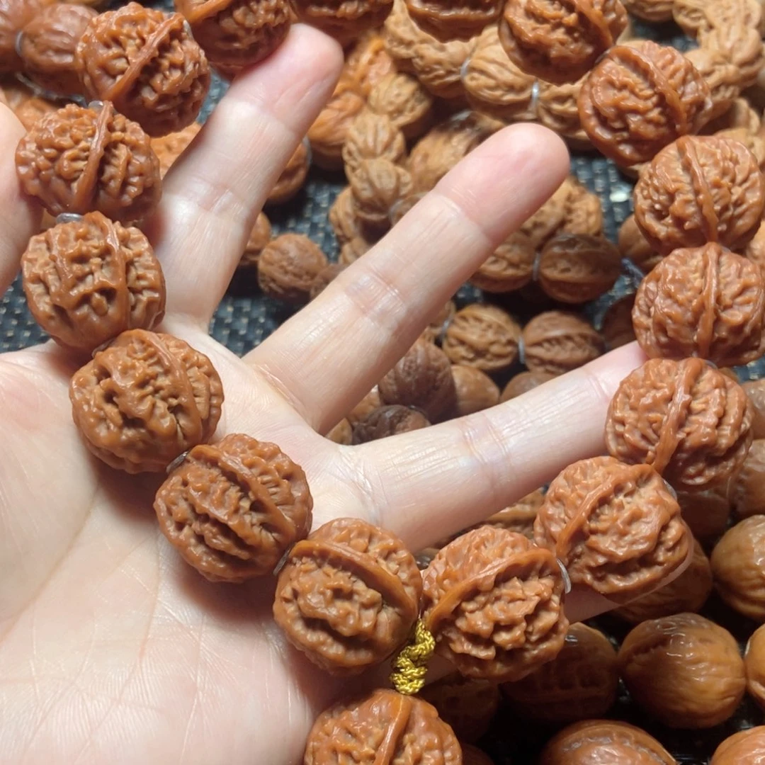 机***猫吊坠文玩核桃龙脊八棱手持