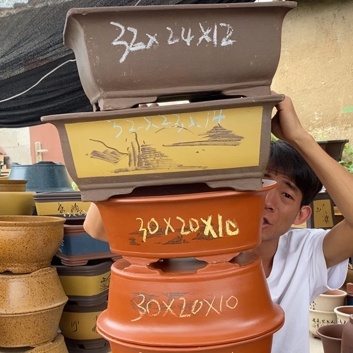 紫砂花盆紫砂茶具套装家用