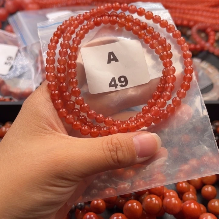 南红玛瑙未镶嵌多样性发货默认微瑕称重5mm
