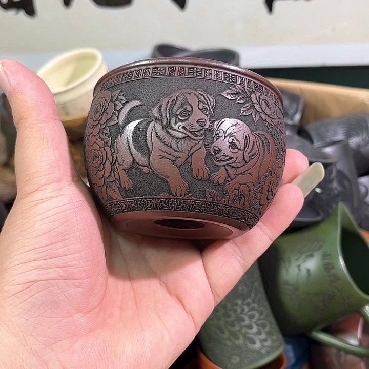 茶杯紫砂全手工紫砂主人杯