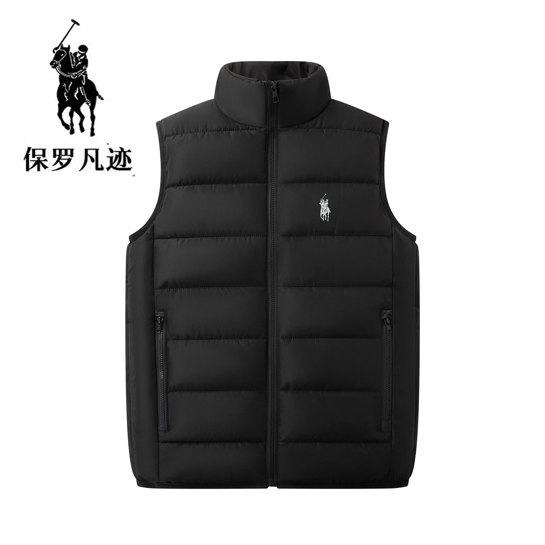 新款秋冬棉秋冬季男潮流开衫立领背心无袖坎肩保暖男装加厚外套