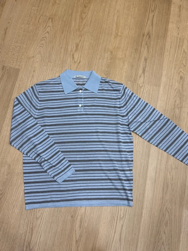 san家韩系质感polo长袖2b5