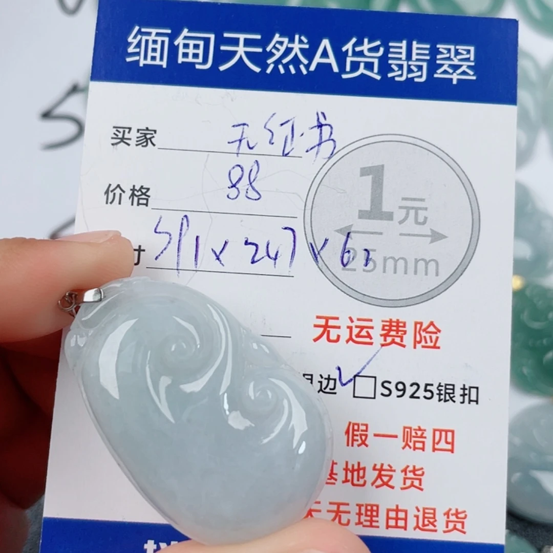 翡翠银S925镶嵌颈饰翡翠