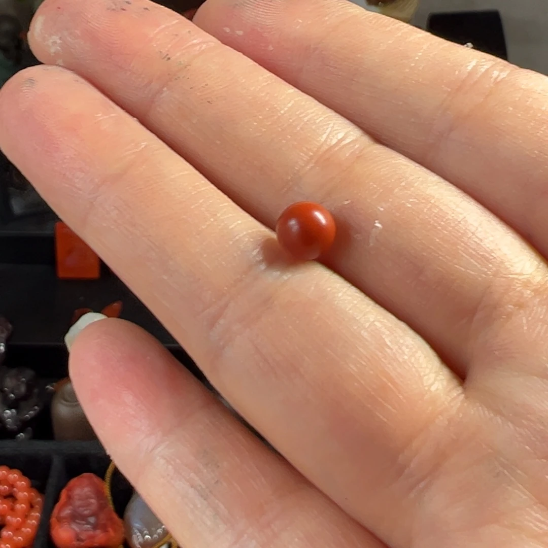 南红玛瑙单珠未镶嵌
