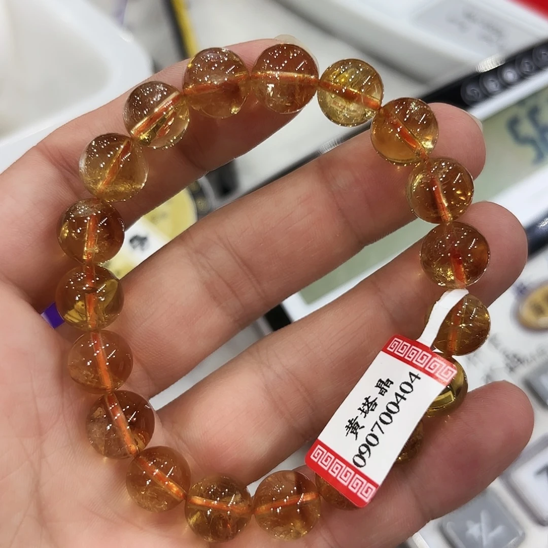 未镶嵌手串水晶黄塔晶