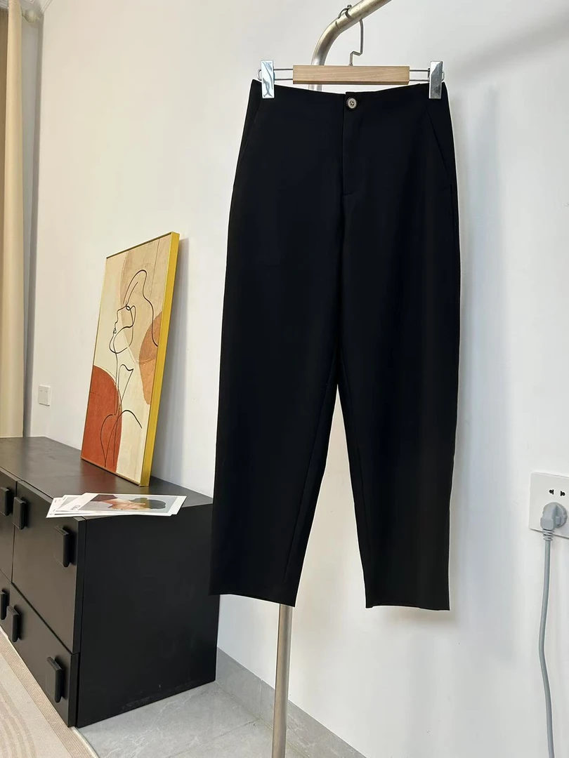 春款轻奢时尚简约休闲舒适百搭镰刀裤