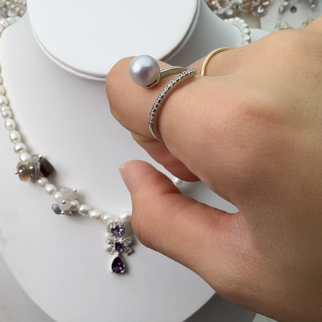 未镶嵌颈饰淡水珍珠