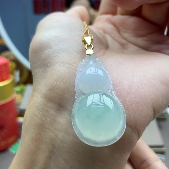 翡翠银S925镶嵌颈饰吊坠41