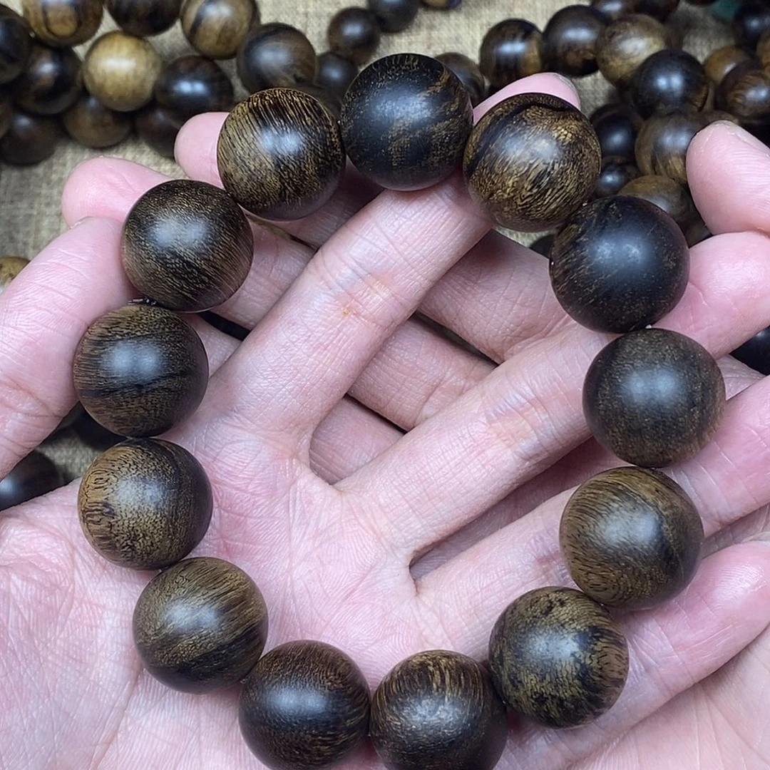 沉香手串越南芽庄白棋楠