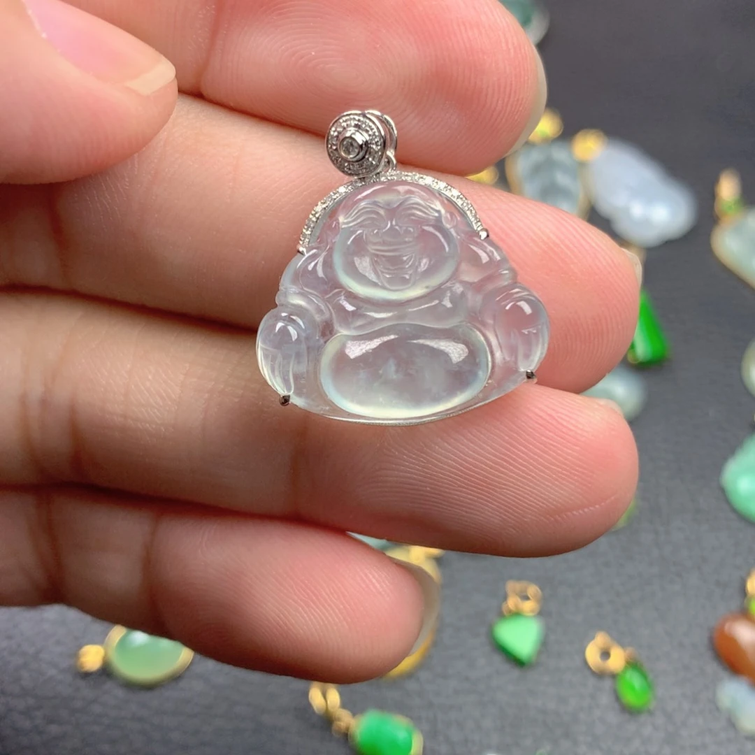 【闪购商品】颈饰18K金镶嵌翡翠哦*翡翠