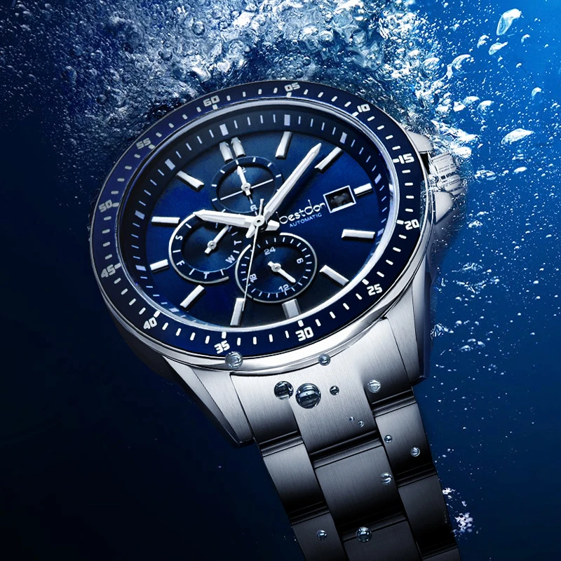 【黎莎专属】鬼王二代 男士手表时尚防水多功能镂空夜光潮流机械表