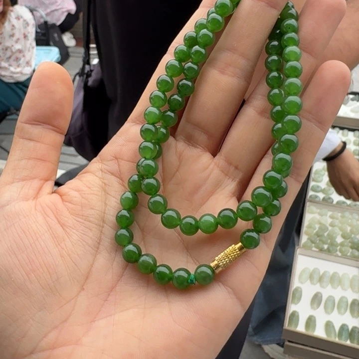 和田玉未镶嵌颈饰碧玉项链静妃多样性拍一发一