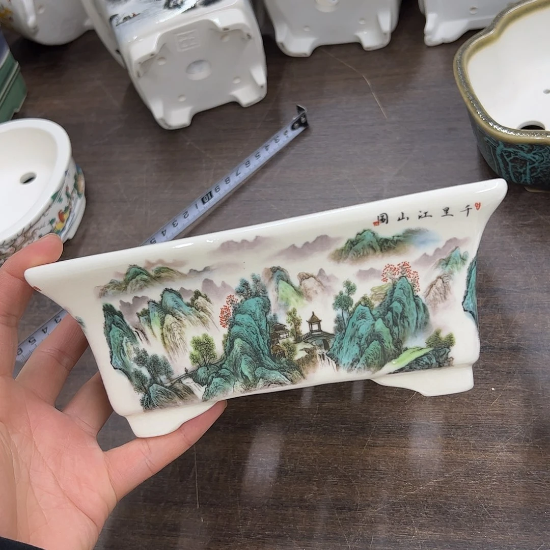 紫砂花盆711号瑕疵19/17.5/8cm