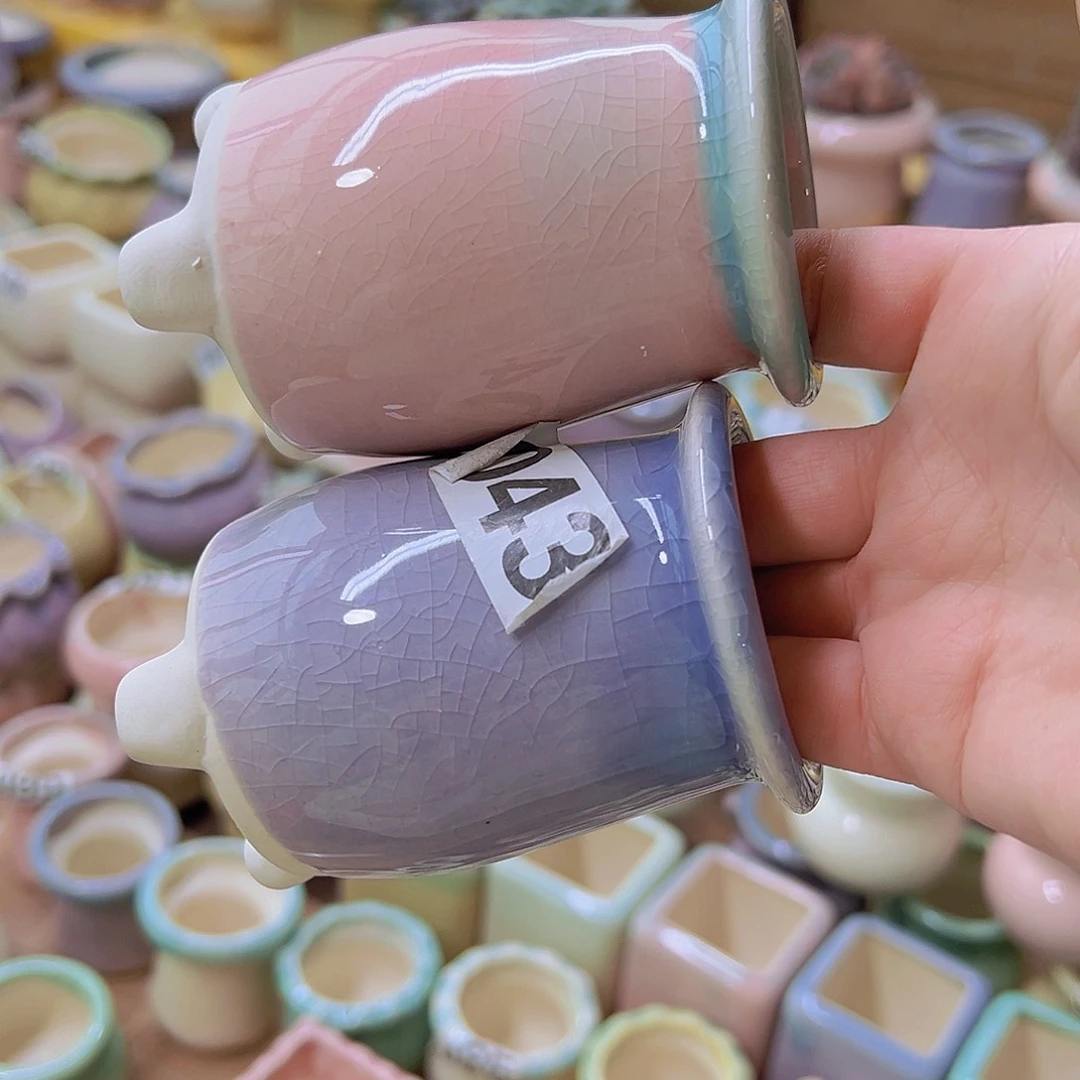 红陶陶瓷花盆当场满12包邮