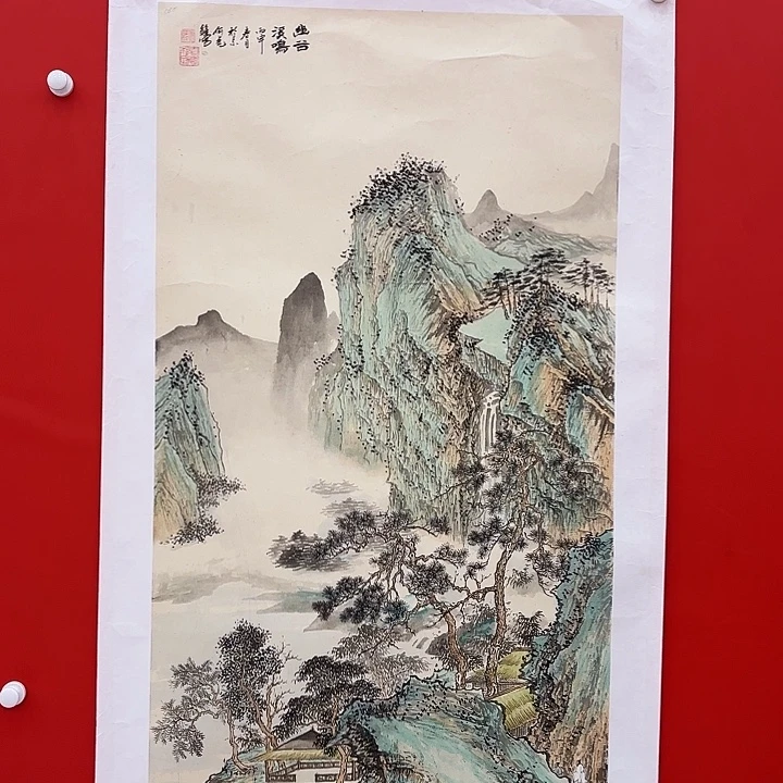 笑***湖国画何虎雏老先生出书原作