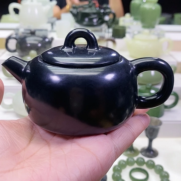 未镶嵌和田玉挂件茶壶170m l