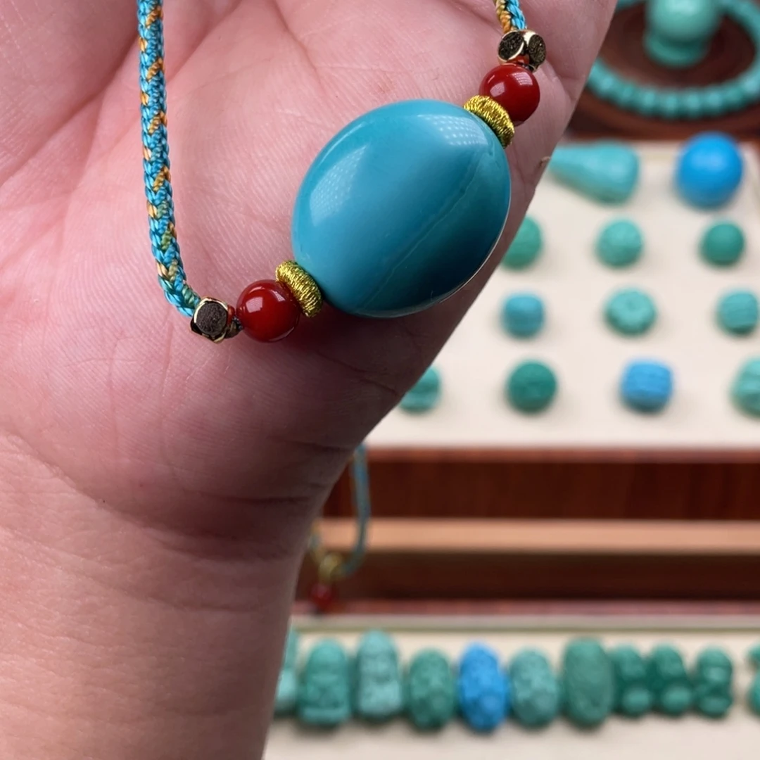 心***光直径20-+蓝色扁珠