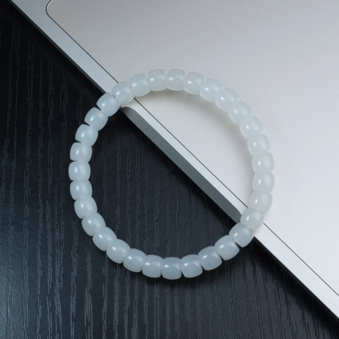 【白海波甄选】JYKZ0111和田玉手串6*7