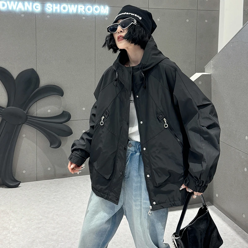 大码女装胖mm240斤百搭胖人外套春秋显瘦韩版上衣2025新款爆款