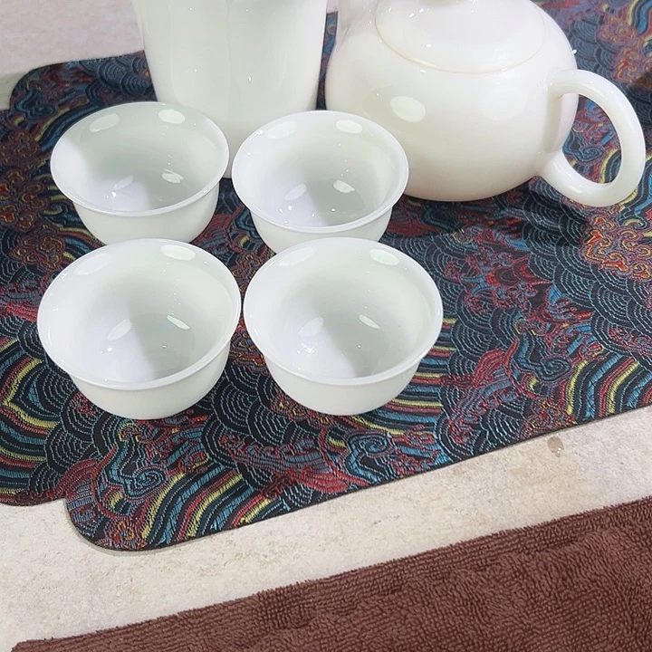 爱***^璞玉陶瓷西施壶茶海四个小铃铛杯