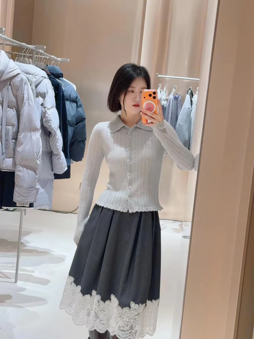 常规款常规打底polo上衣毛针织衫休闲翻领针织适中