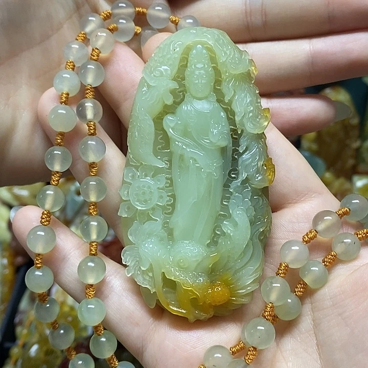 猛***虎未镶嵌岫玉吊坠(赠链)