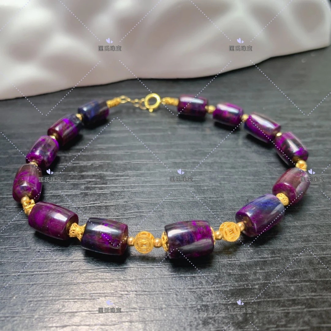 X匡氏推荐 收藏级帝王紫桶珠手链Z-HL-A8928（多样性发一）
