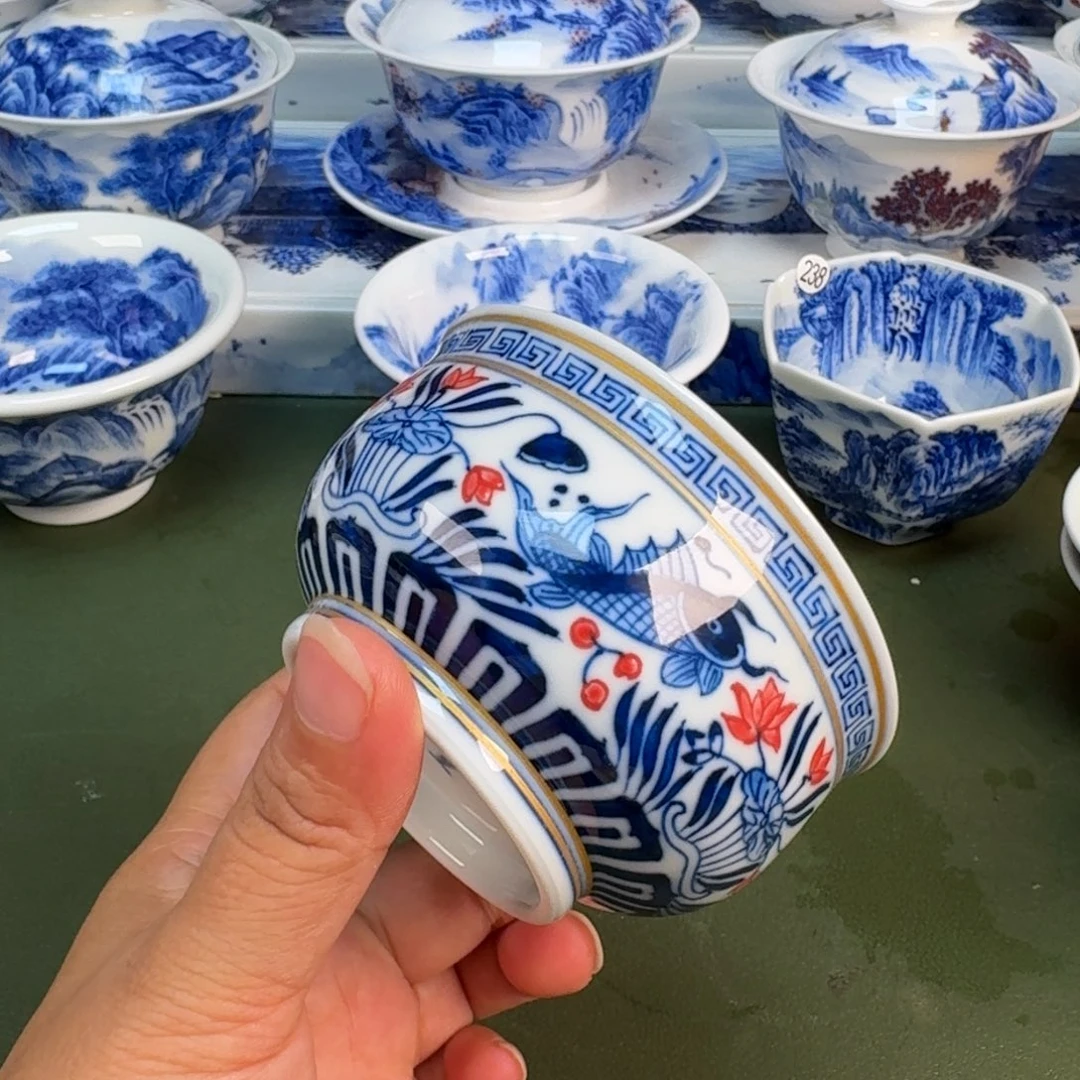 景德镇纯手绘茶具圆圆260