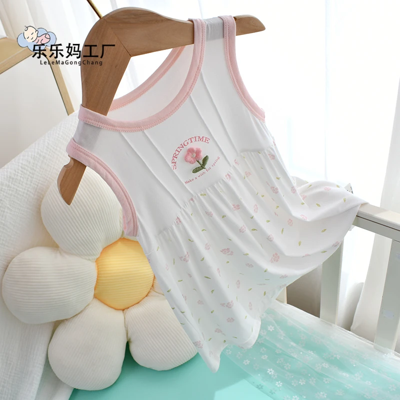 宝宝裙子夏季透气不闷热凉快冰丝女小月龄婴儿公主裙夏装连衣裙