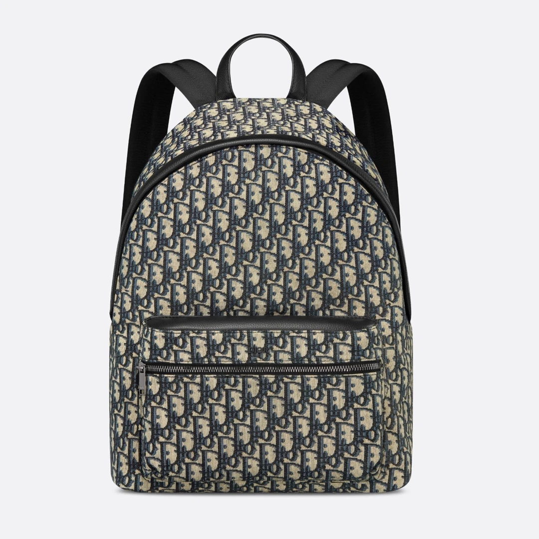 99新 DIOR/迪奥 98新Dior迪奥rider老花字母刺绣0467双肩包背包