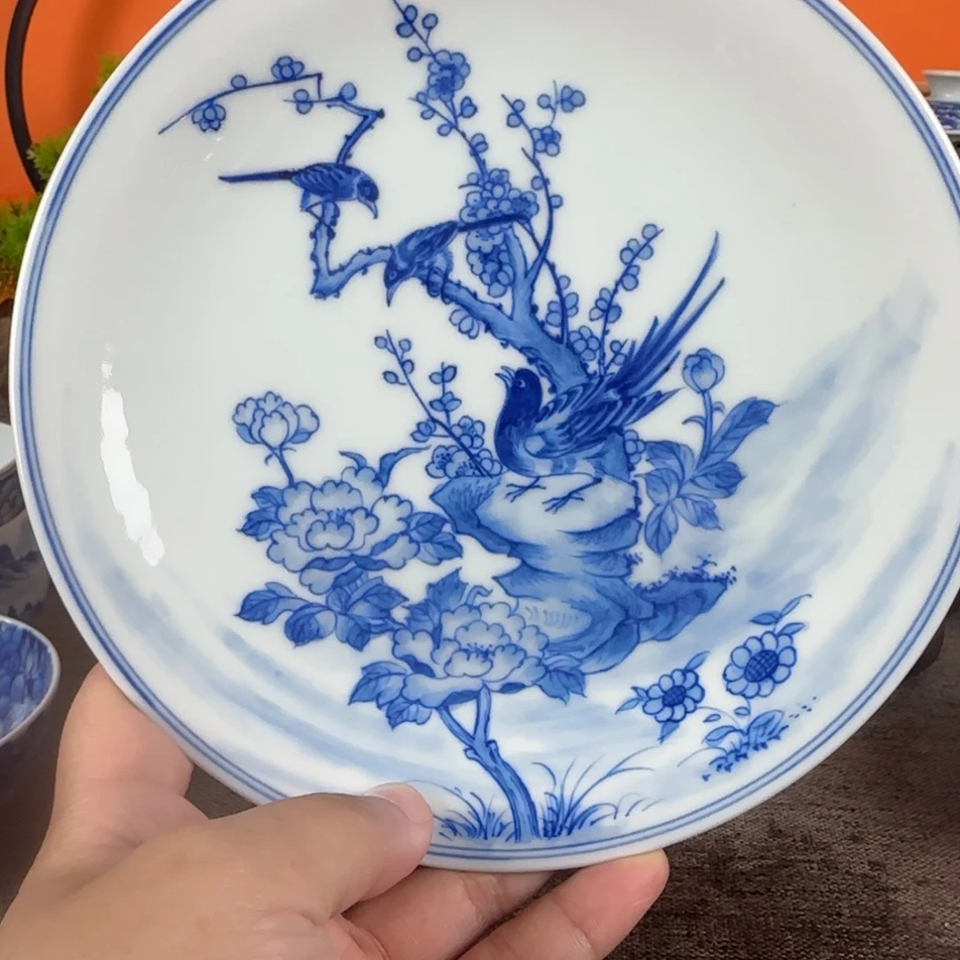 瓷片景德镇手绘青花茶器021