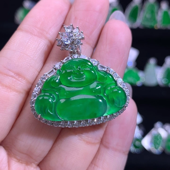 【闪购商品】颈饰银S925镶嵌翡翠