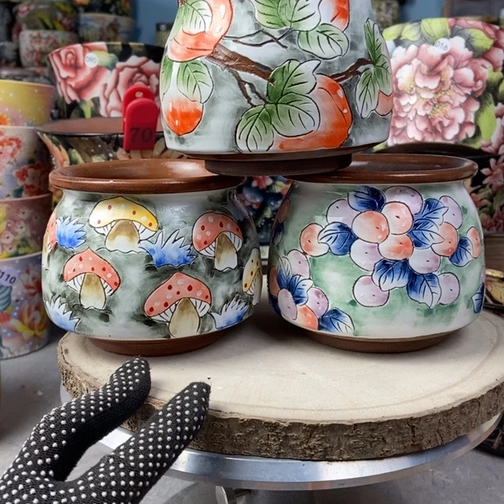 红陶景德镇艺术手绘作品