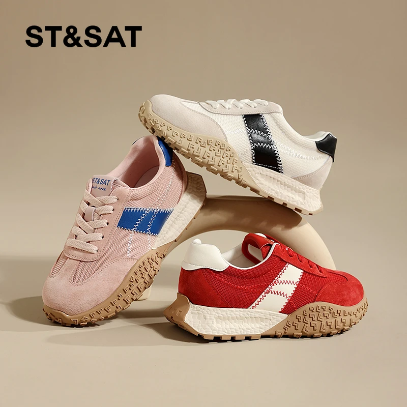 星期六爆款经典德训鞋女鞋2025春季新款百搭休闲美拉德板鞋透气