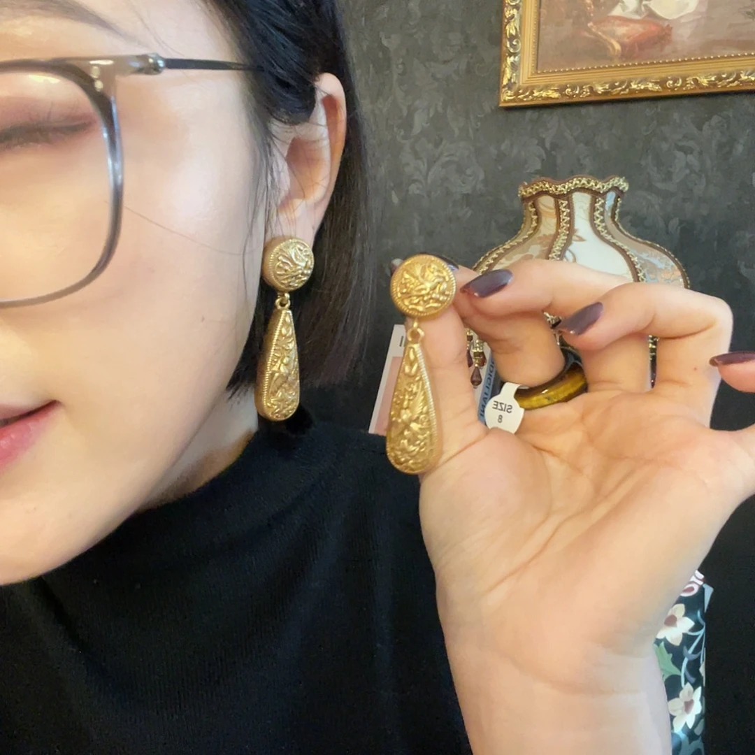 黄铜925银琉璃耳钉