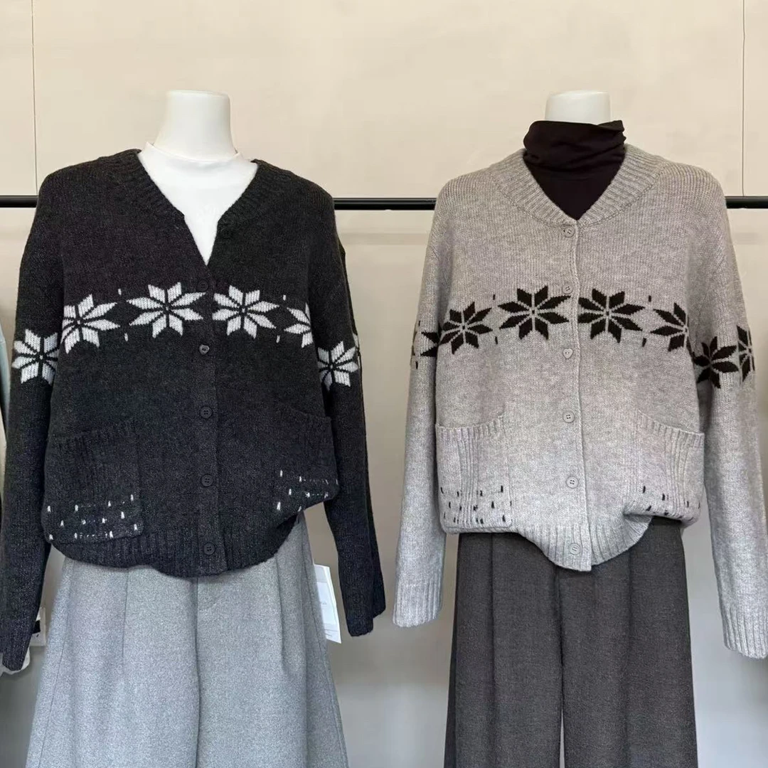 abow@5650  韩系休闲百搭费尔岛毛衣12-26