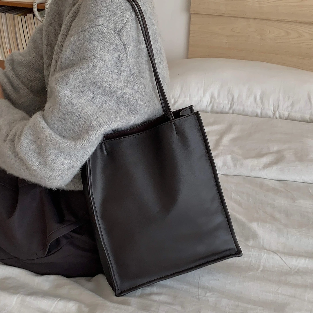 2025新款女包包真皮托特包大容量单肩包休闲通勤包头层羊皮腋下包