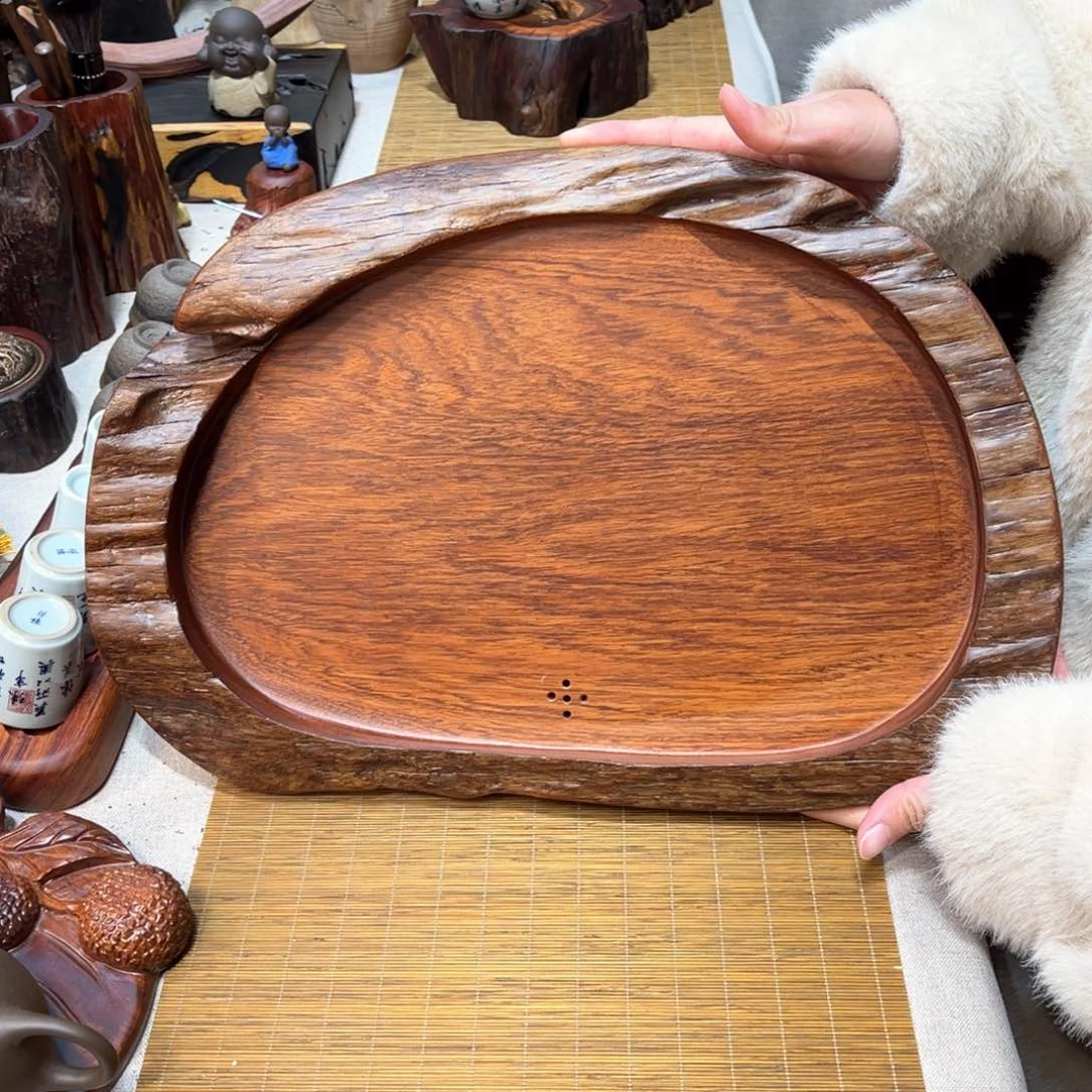 缅甸花梨湿泡茶盘