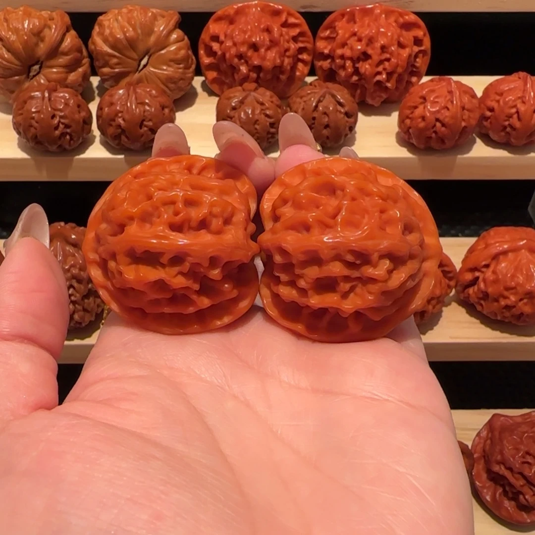 吊坠文玩核桃玉化苹果园39精品2501