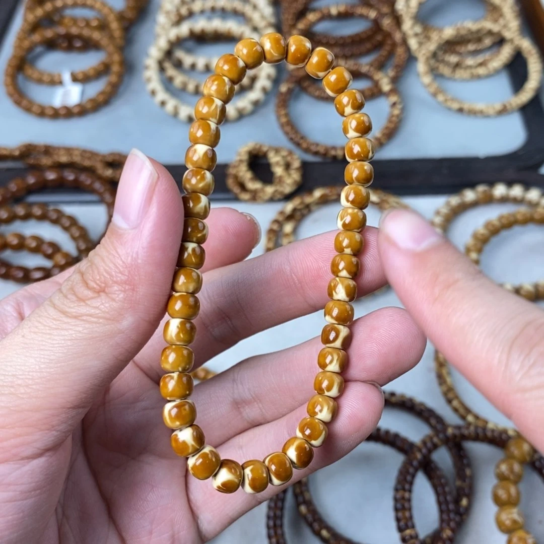 手串紫金鼠青**闪焦糖火焰纯肉6